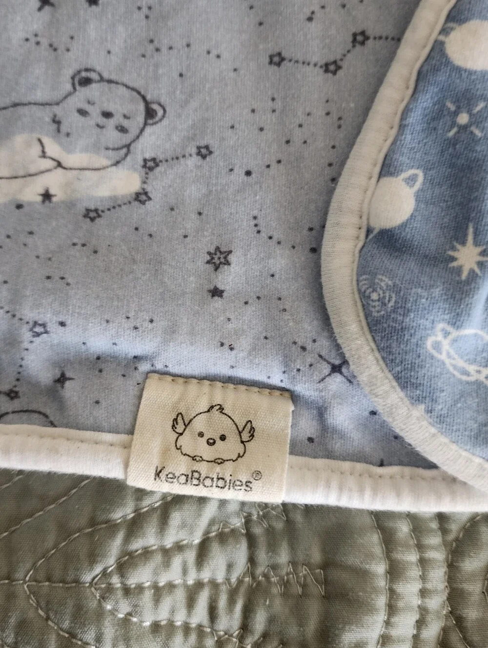 KeaBabies Organic Cotton Lot Of 2 Infant Burp Cloths